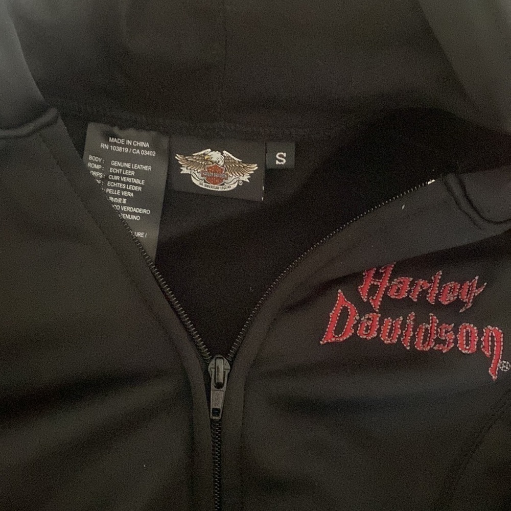 Harley Davidson Women's ROAD ANGEL 3 in 1 Black Leather Jacket Small NWOT‌‌ - Picture 13 of 13